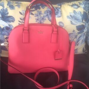 Gently used Kate spade coral satchel